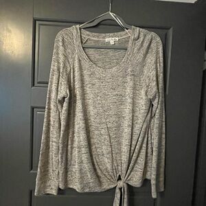Gray medium Sleeve Women's Top